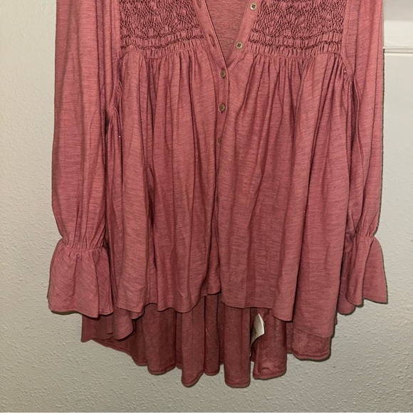 Revolve Free People Don’t Call Me Baby Rosie Oversized ButtonUp Longsleeve Dress - Picture 9 of 11